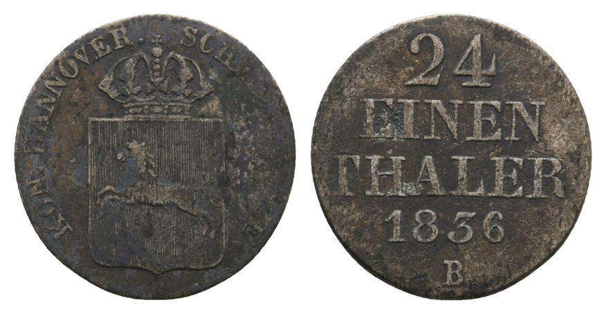  Altdeutschland; Kleinmünze 1836   