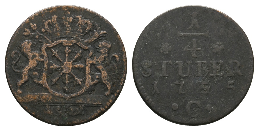  Altdeutschland; Kleinmünze 1755   