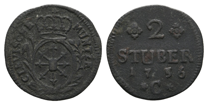  Altdeutschland; Kleinmünze 1756   