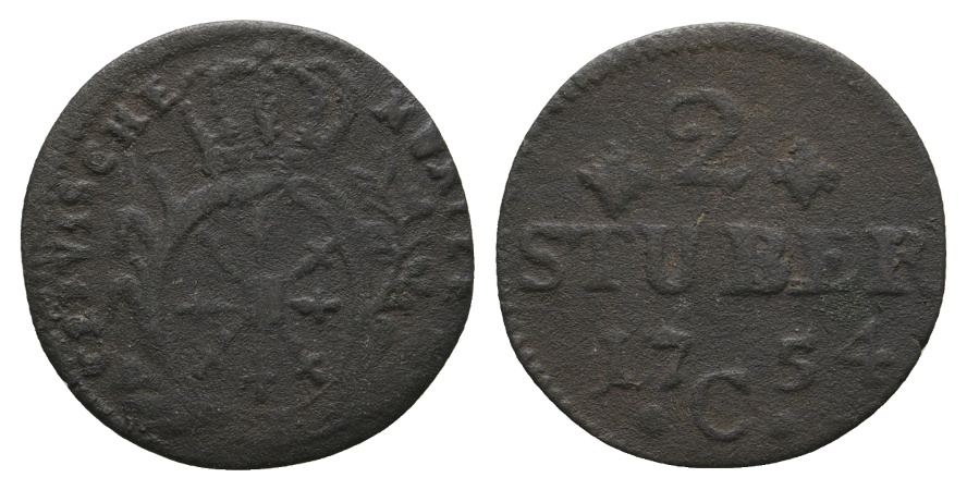  Altdeutschland; Kleinmünze 1754   