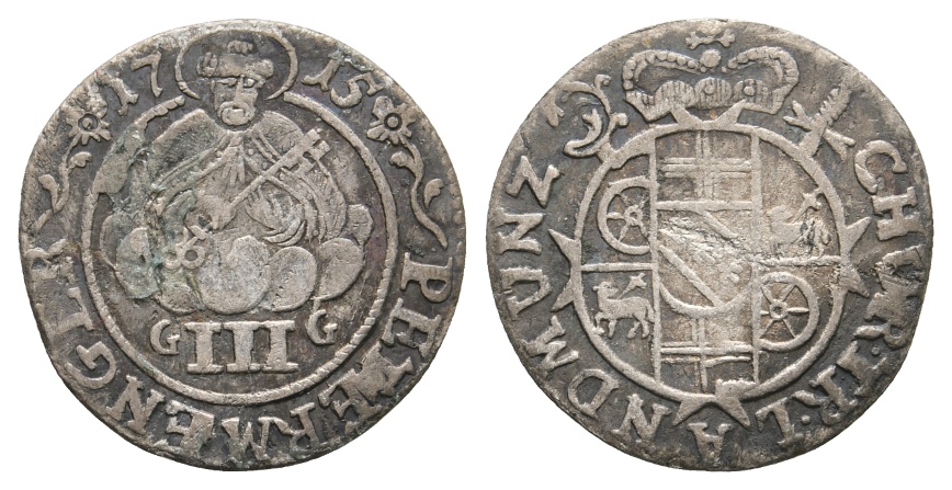  Altdeutschland; Kleinmünze 1715   