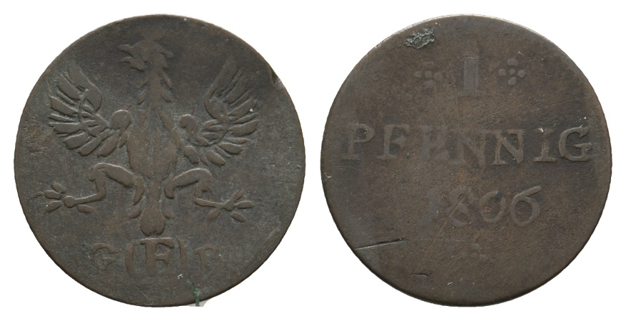  Altdeutschland; Kleinmünze 1806   