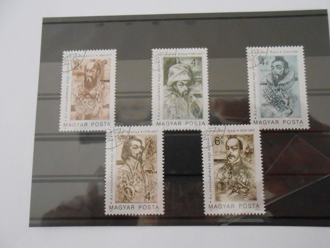  Briefmarken Ungarn 1961 -Pioniere der Medizin- (90)   