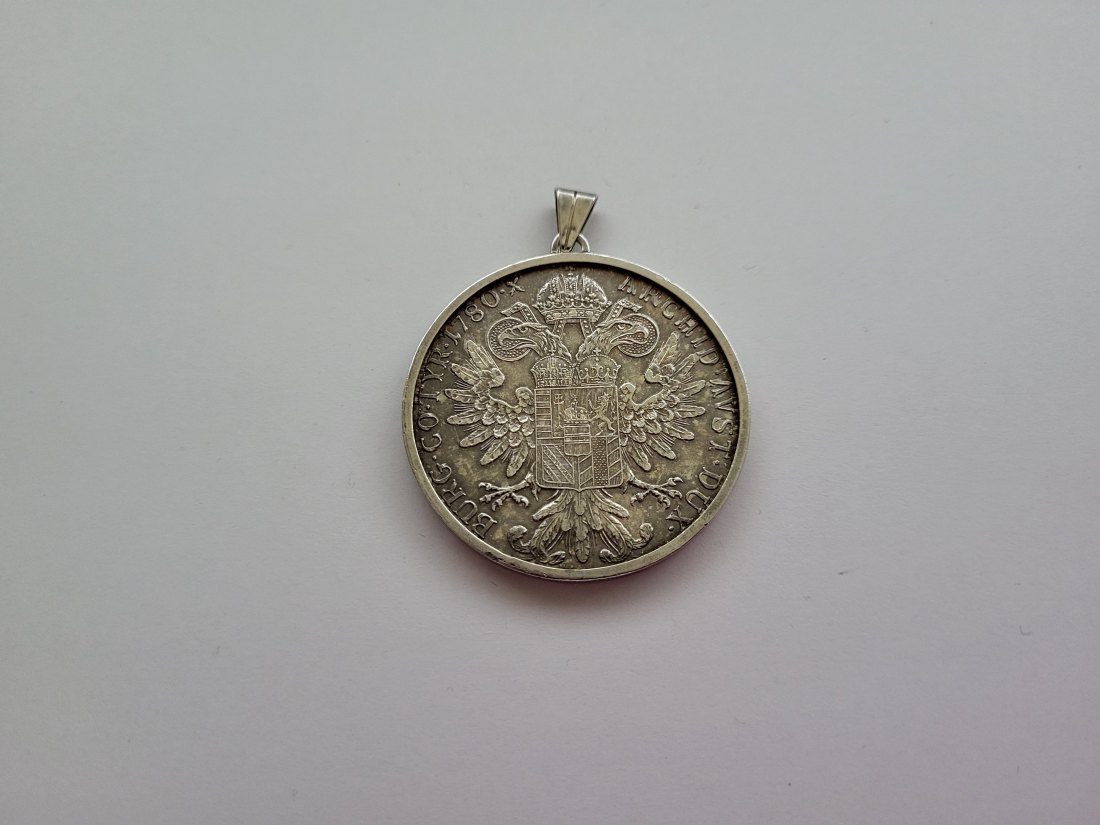 Maria Theresia Taler NP 1780 Anhänger zum Gedenken silber 31,3g Österreich Spittalgold9800 (3469   