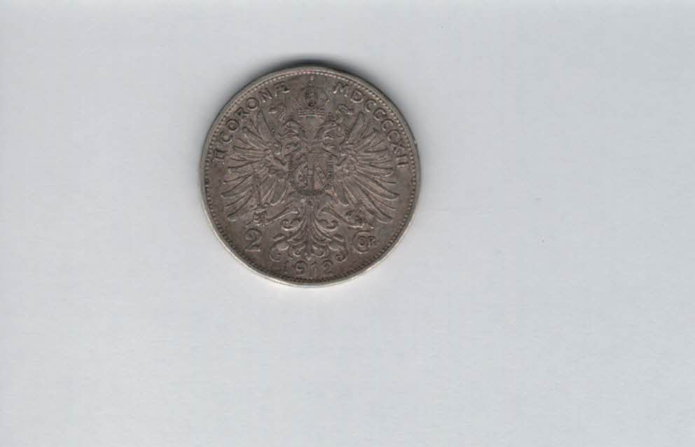 2 Kronen 1912 silber 8,35g fein Kronenwährung Österreich Franz Joseph I. Spittalgold9800 (1281)   
