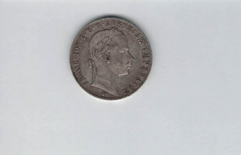  1 Gulden Florin 1860 11,11g fein silber Österreich Franz Joseph I. Spittalgold9800 (4506   