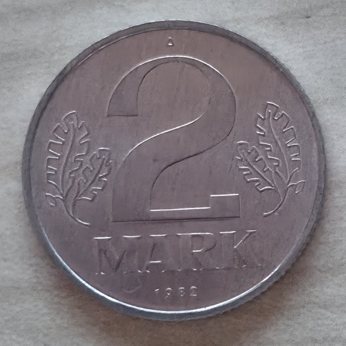  2 Mark von 1982 Stempelglanz   