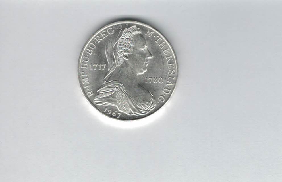  25 Schilling 1967 Maria Theresia silber 10,4g fein Österreich 2. Rep Spittalgold9800 (4588/13)   