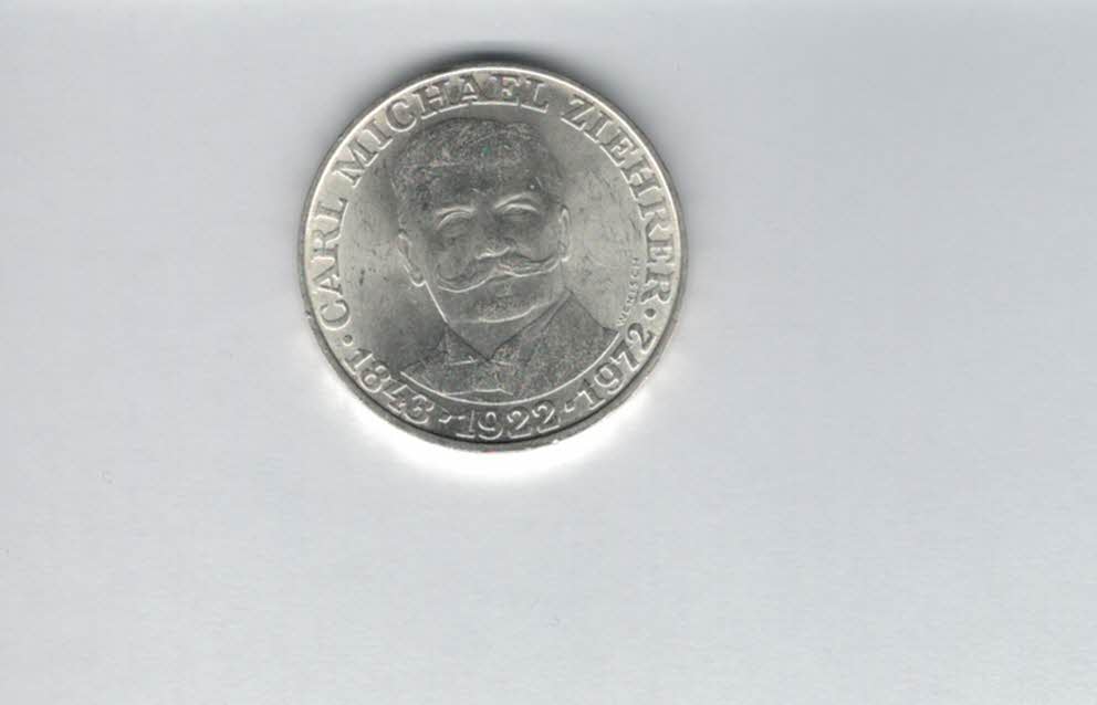  25 Schilling 1972 Carl Michael Ziehrer silber 10,4g fein Österreich 2.Rep Spittalgold9800 (04588/18   
