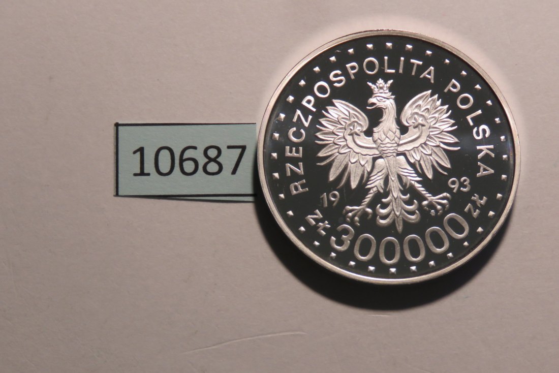  10687 Polen 1993 - 300.000 Zloty - EXPO Sevilla -  31,1 g SILBER 0.999   