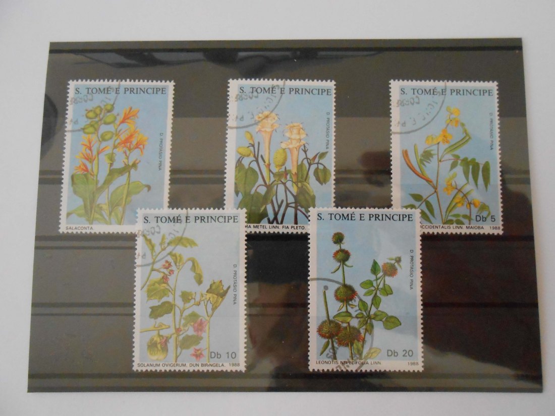  Briefmarken São Tomé und Príncipe 1988 - Heilpflanzen- (95)   