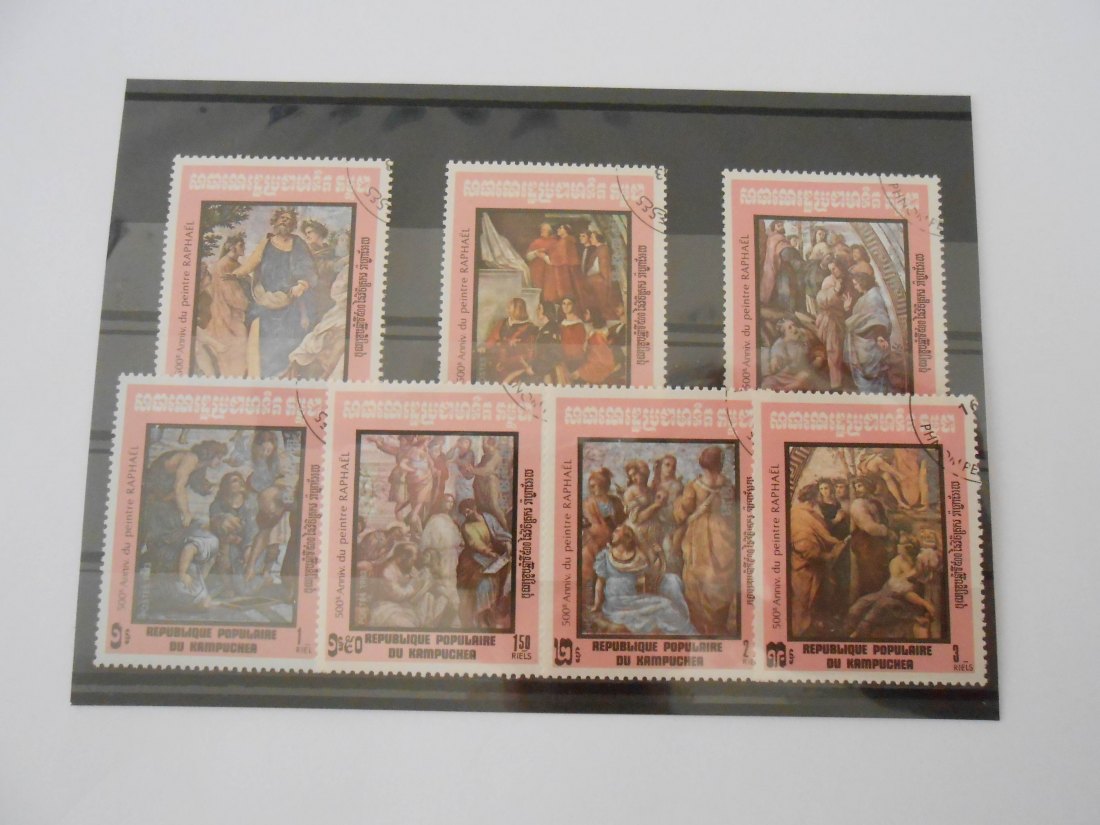  Briefmarken Kambodscha 1983 -Gemälde- (96)   