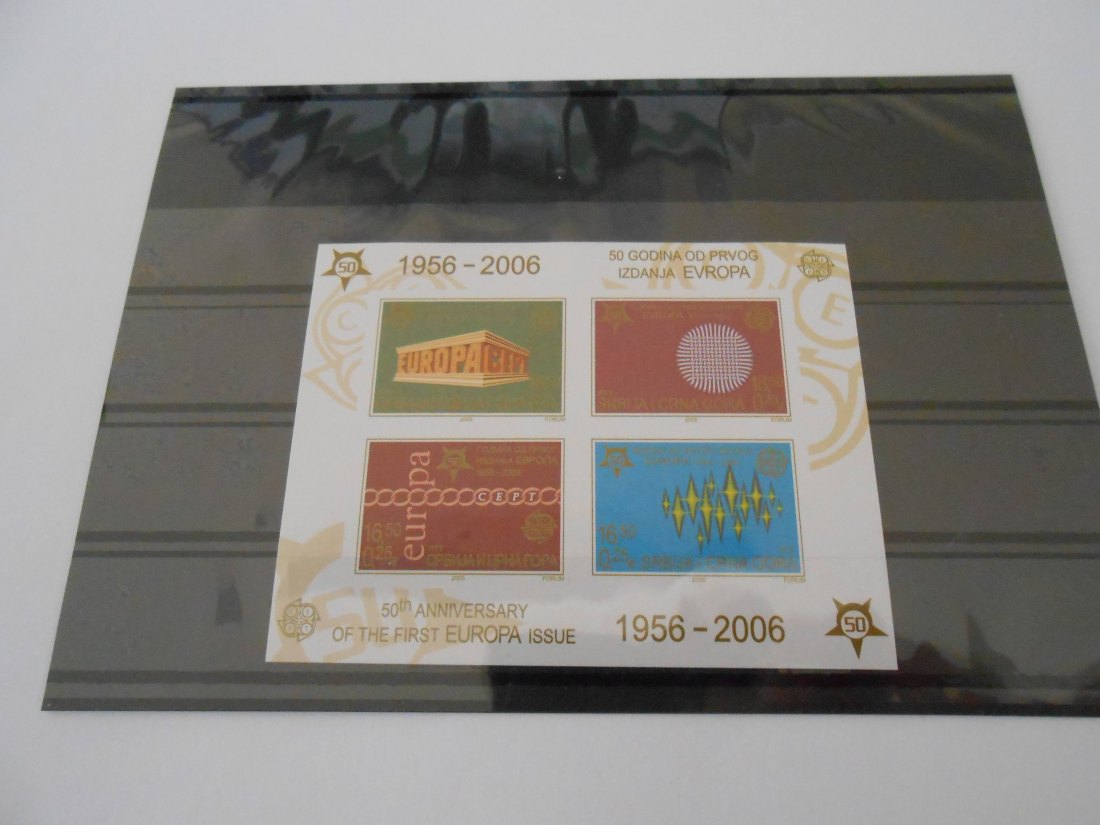  Briefmarken Jugoslawien 2005 -50. Jubiläum der ersten Europa-Markenausgabe- Block 59B (98)   