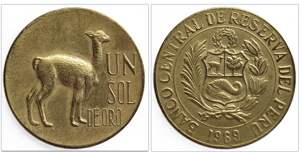  Peru 1 Sol, 1969   