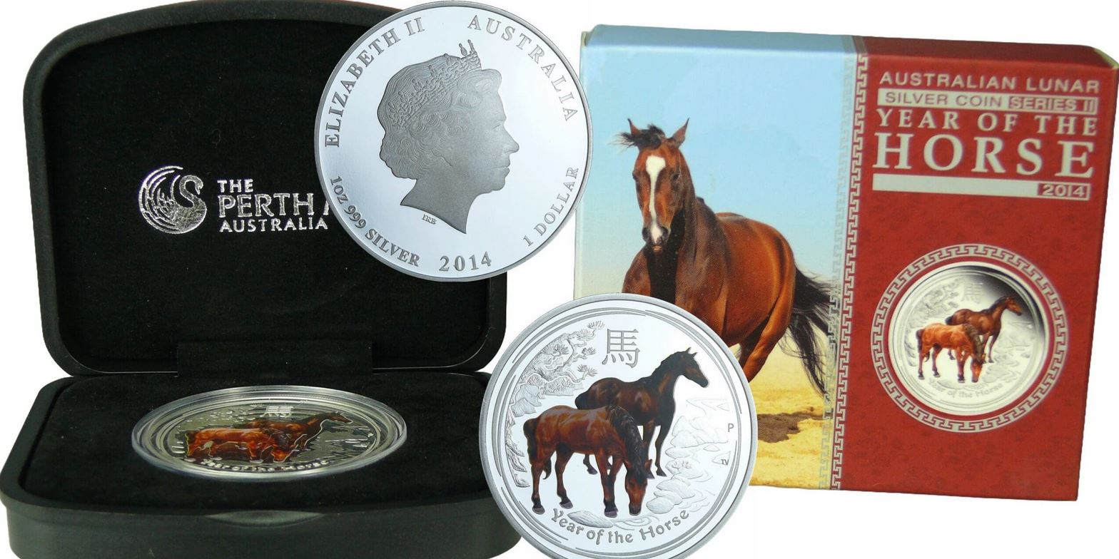  - kirofa - Australia 1 $ - 2012 - LUNAR II HORSE- 1 Oz Silver 999. PROOF   
