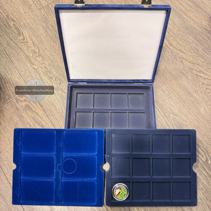  Rep. Kongo 1000 Francs CFA 2006 Blaumaulmeerkatze Coloriert + Münzetui FM-Frankfurt Feinsilber: 15g   