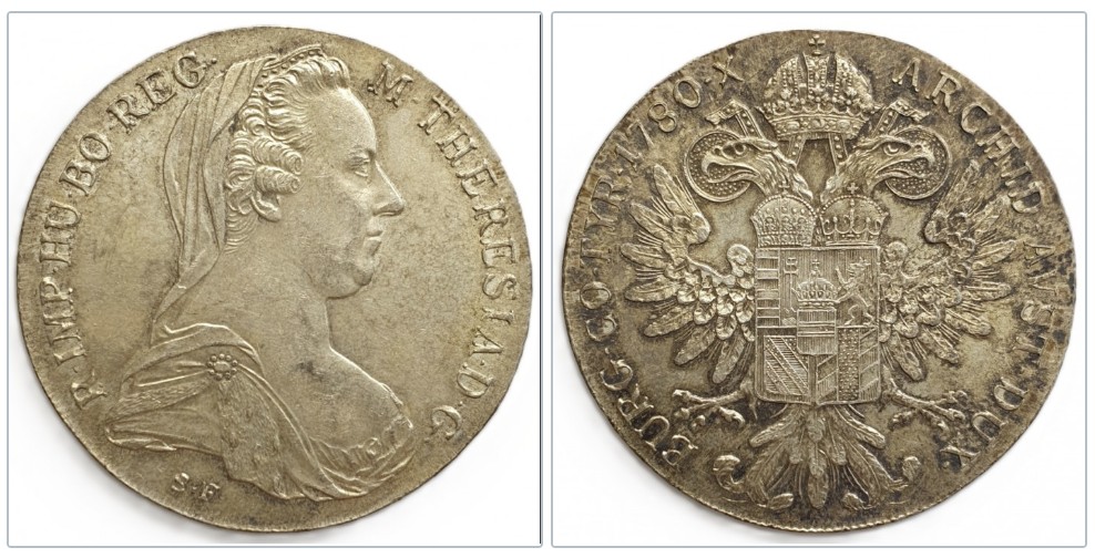  Österreich  1 Taler, 1780 Maria Theresa 23,4 g Silber fein   