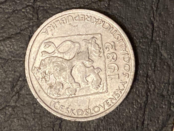  Münze Münzen Umlaufmünze Tschechoslowakei 10 Heller 1982   