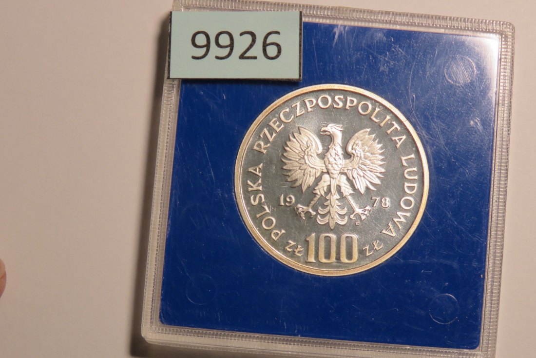 9926 Polen 1978 - 100 Zloty - BIBER - 16,5 g SILBER 0.625   
