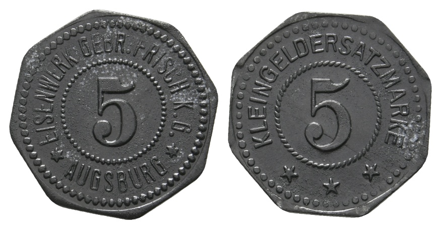  Bayern; Augsburg, Eisenwerk Gebr. Frisch K.KG., WZ: 5; Menzel 959.1   