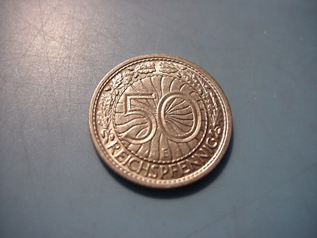  Weimar 50 Reichspfennig 1938 E   