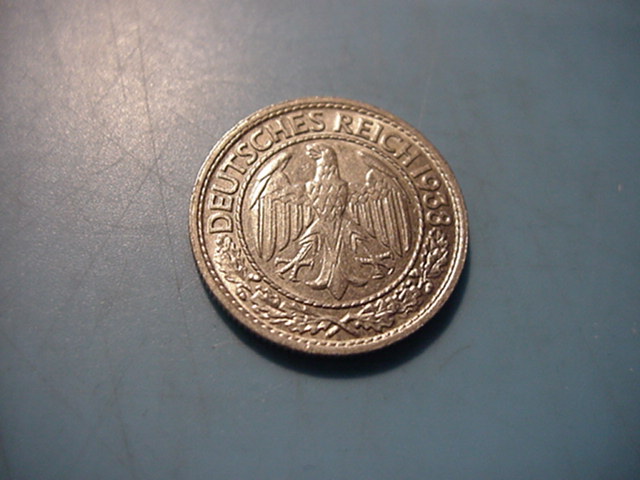  Weimar 50 Reichspfennig 1938 E   