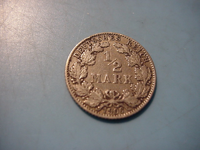  Kaiserreich 1/2 Mark 1906 D   