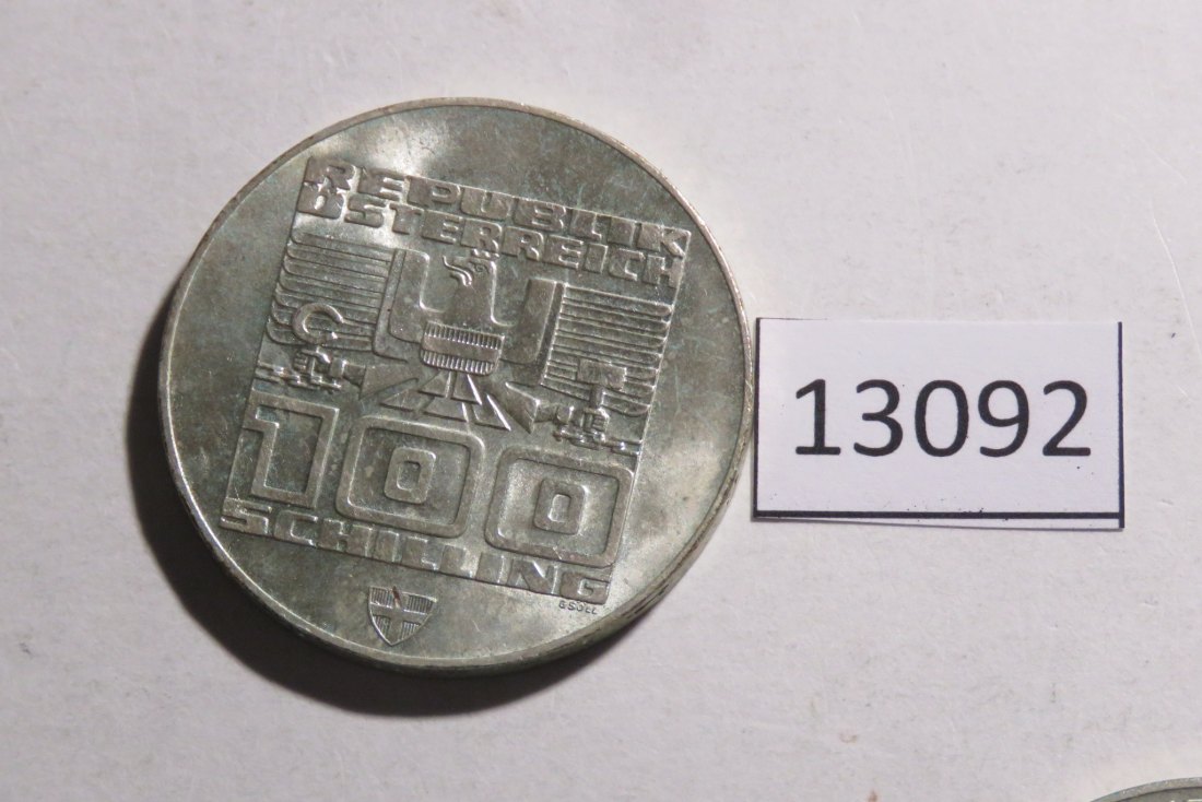 13092 Österreich 1975 - 100 Schilling - Olympia Innsbruck - 24 g SILBER 0.640   