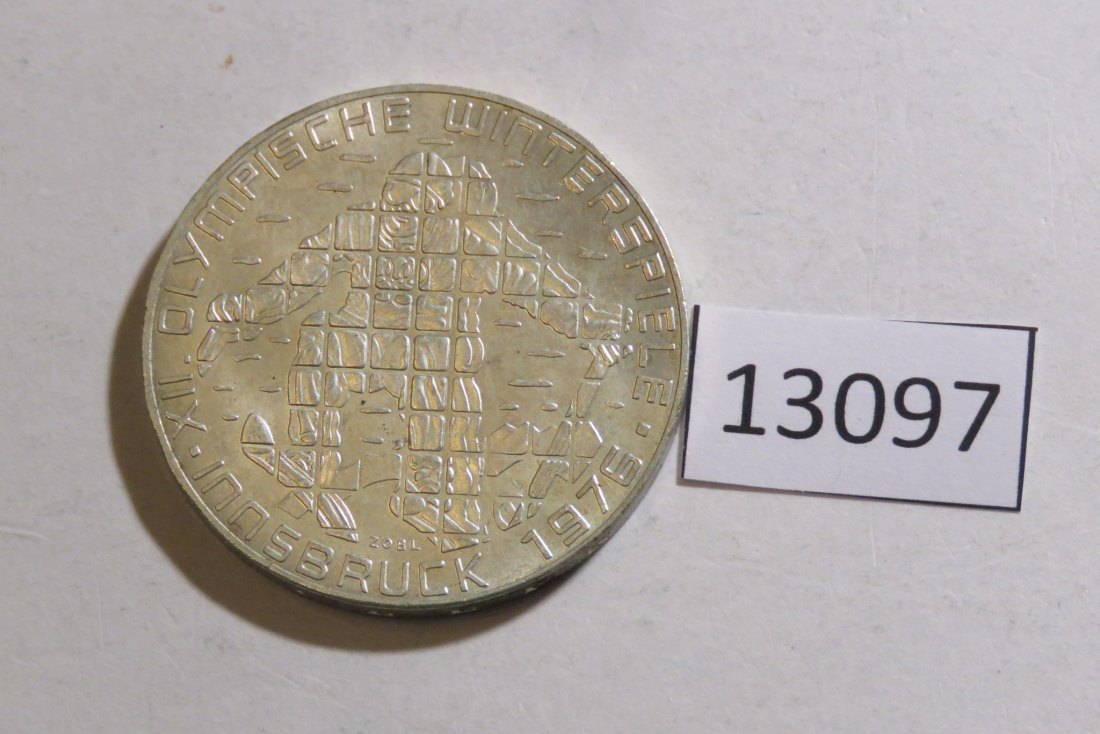  13097 Österreich 1975 - 100 Schilling - Olympia Innsbruck - Skifahrer - 24 g SILBER 0.640   