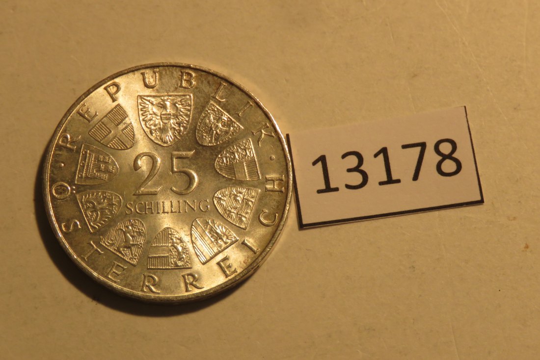  13178 Österreich 1971 - 25 Schilling - Wiener Börse - 13 g SILBER 0.800   
