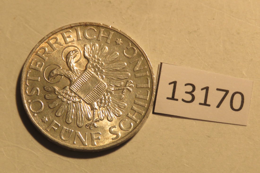  13170 Österreich 1934 - 5 Schilling -  Magna Mater Austriae - 15 g SILBER 0.835   