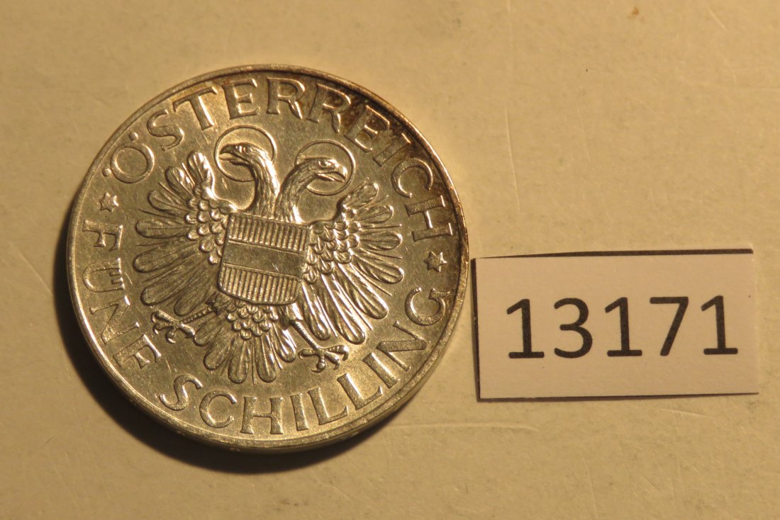  13171 Österreich 1935 - 5 Schilling -  Magna Mater Austriae - 15 g SILBER 0.835   