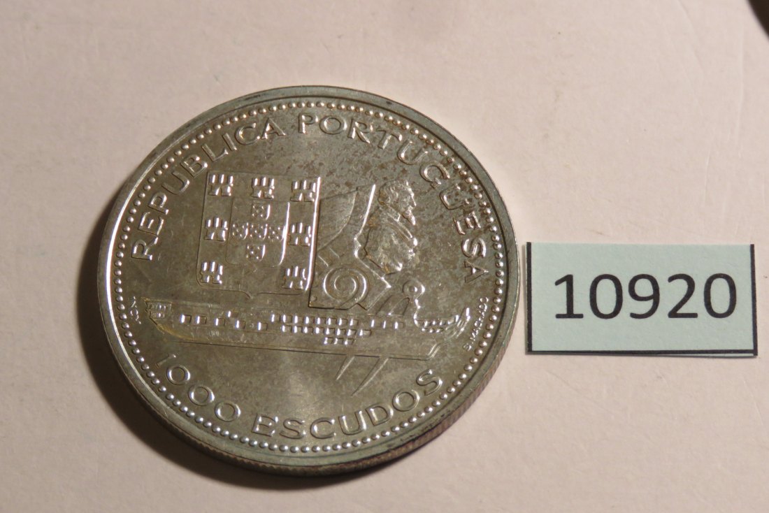  10920 Portugal 1996 - 1000 Escudos  - 28 g SILBER 0.500 - Gloria   