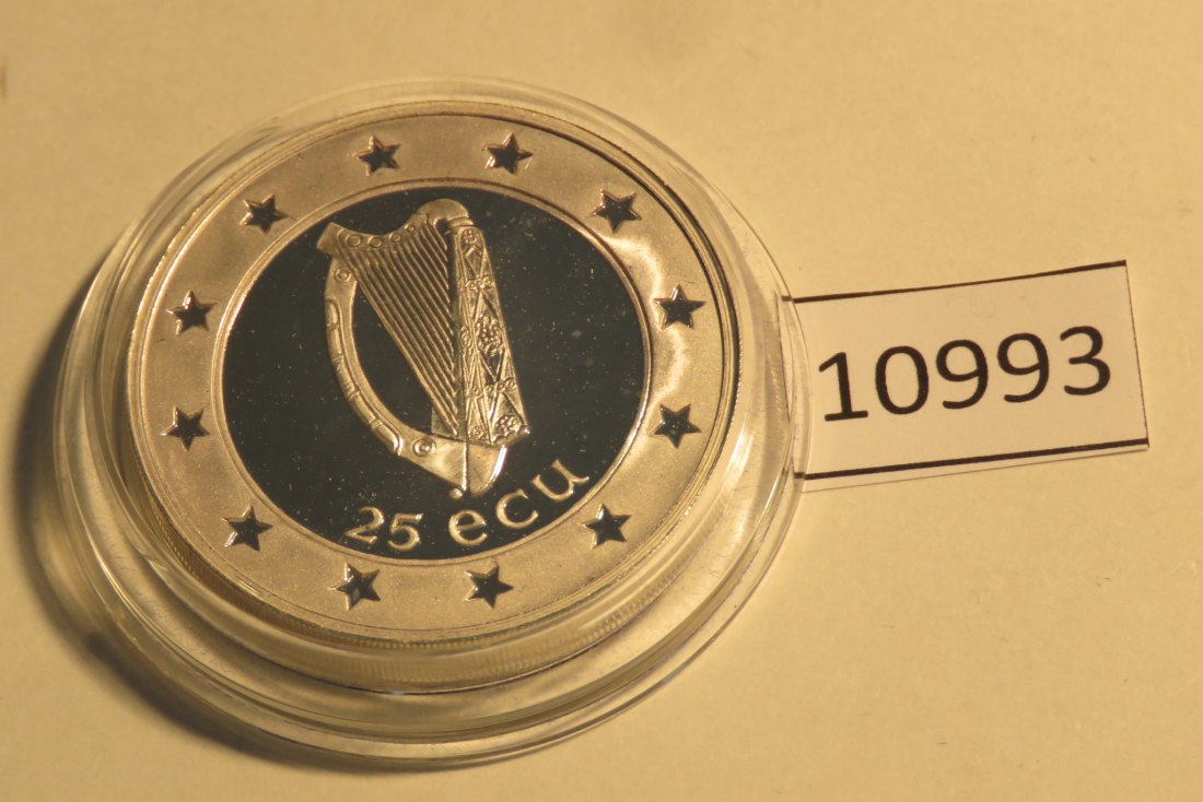  10993 Irland 1995 - 25 ECU - 21,1 g SILBER - Katze   