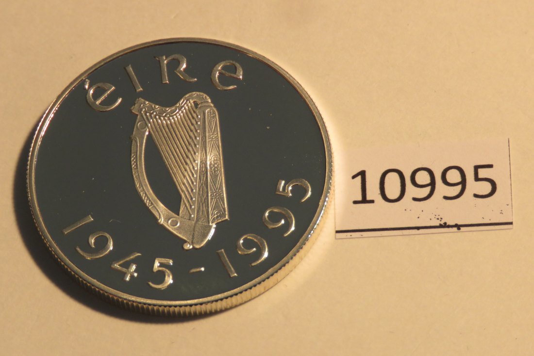  10995 Irland 1995 - 1 Pound - 28,28 g SILBER 0.925 - 50 Jahre U N O   