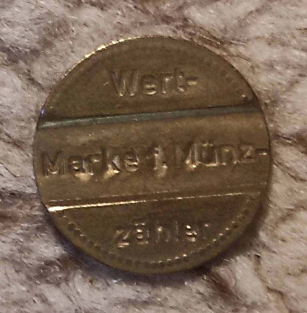  AEG Wertmarke für Münzzähler   