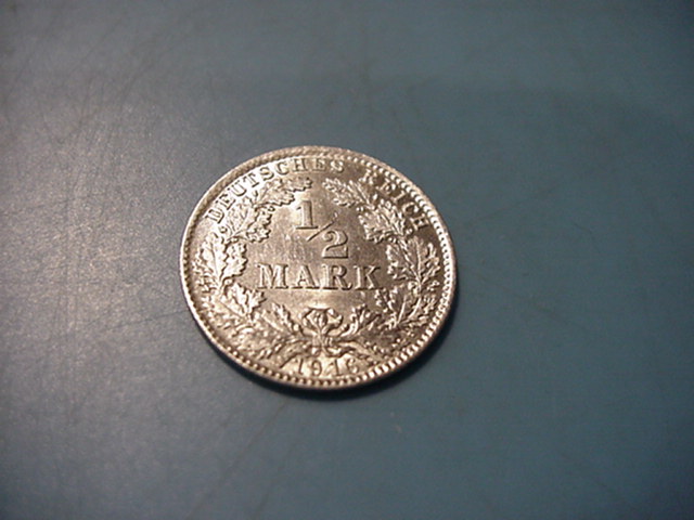  Kaiserreich 1/2 Mark 1916 D   