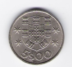  Portugal 5 Escudos 1985 K-N   