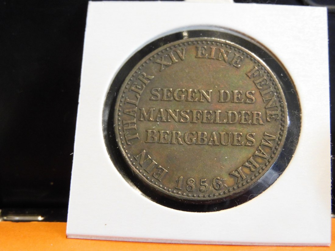  GERMANY 1 THALER 1856 PRUSSIA.GRADE-PLEASE SEE PHOTOS.   