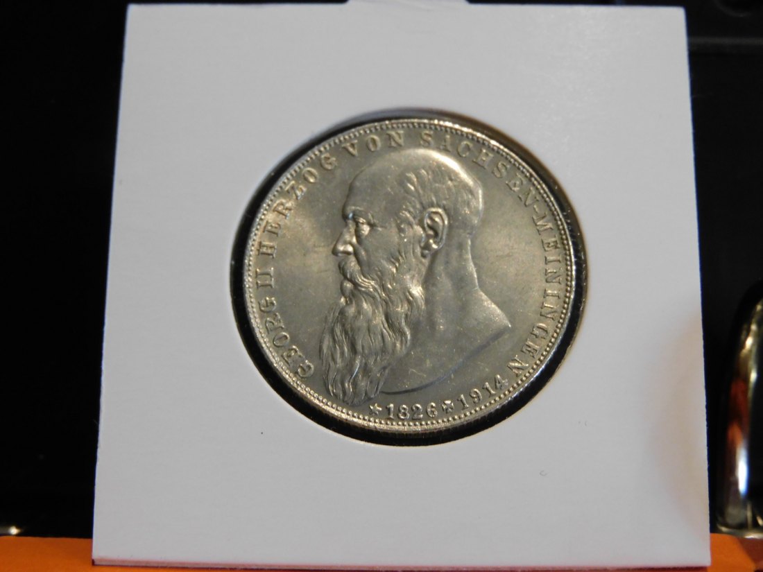 GERMANY 2 MARK 1915 S.MEININGEN.GRADE-PLEASE SEE PHOTOS.