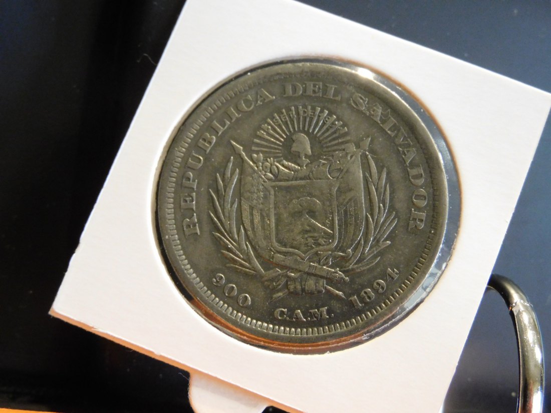  EL SALVADOR 1 PESO 1894.GRADE-PLEASE SEE PHOTOS.   