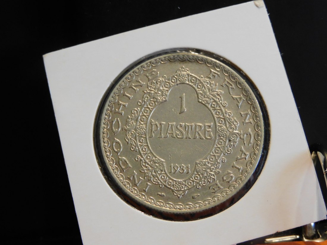  FRENCH INDOCHINA 1 PIASTRE 1931.GRADE-PLEASE SEE PHOTOS.   