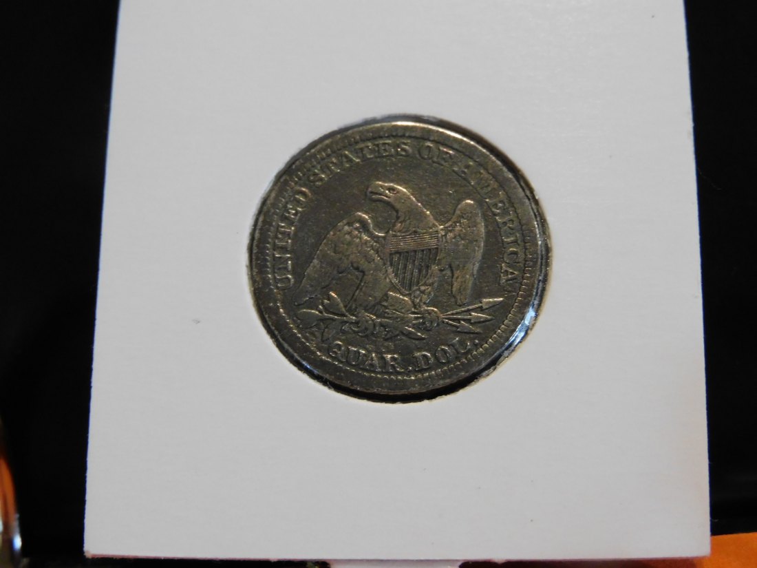  USA 1/4 DOLLAR 1858.GRADE-PLEASE SEE PHOTOS.   