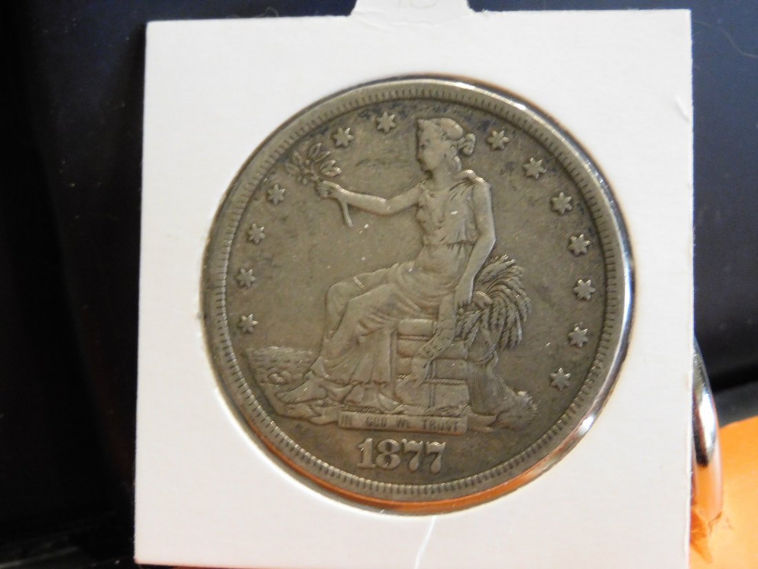 USA 1 TRADE DOLLAR 1877S.GRADE-PLEASE SEE PHOTOS.