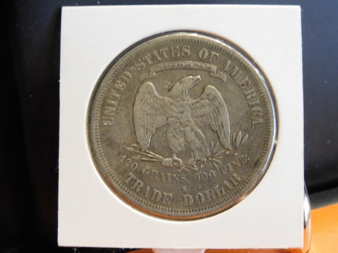  USA 1 TRADE DOLLAR 1877S.GRADE-PLEASE SEE PHOTOS.   