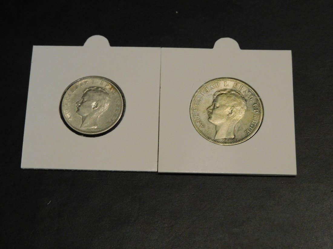 SERBIA 1-2 DINAR 1897.GRADE-PLEASE SEE PHOTOS.