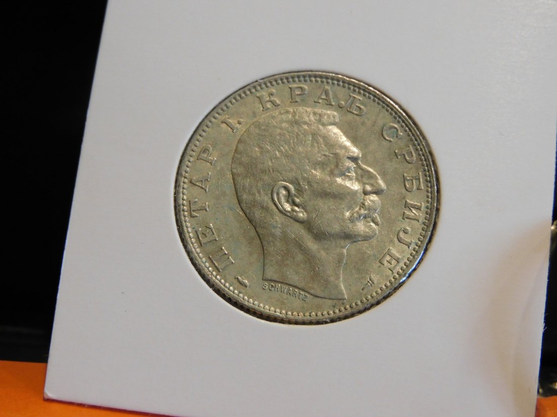 SERBIA 2 DINAR 1915.GRADE-PLEASE SEE PHOTOS.