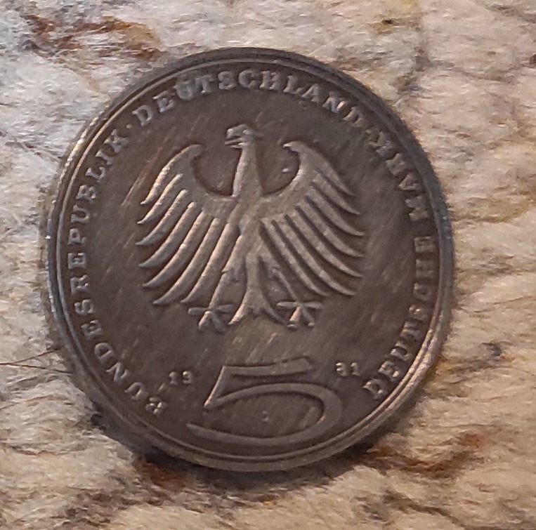  Deutschland 5 Mark 1981, Ephraim Lessing   