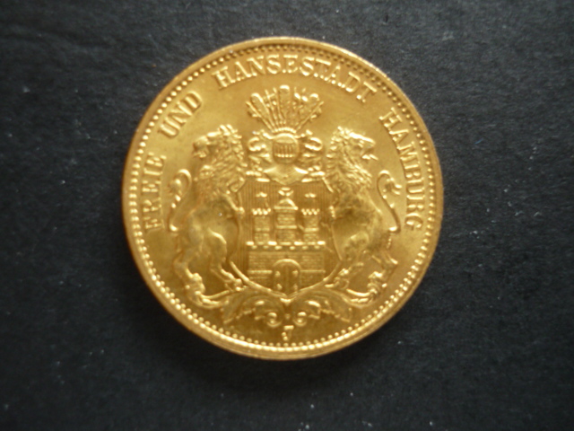  HAMBURG 20 MARK 1894 SELTEN!TOP!   