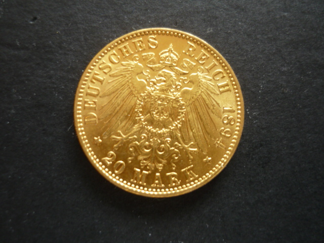  HAMBURG 20 MARK 1894 SELTEN!TOP!   